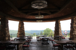 The patio at The Osage Restaurant at Top of the Rock